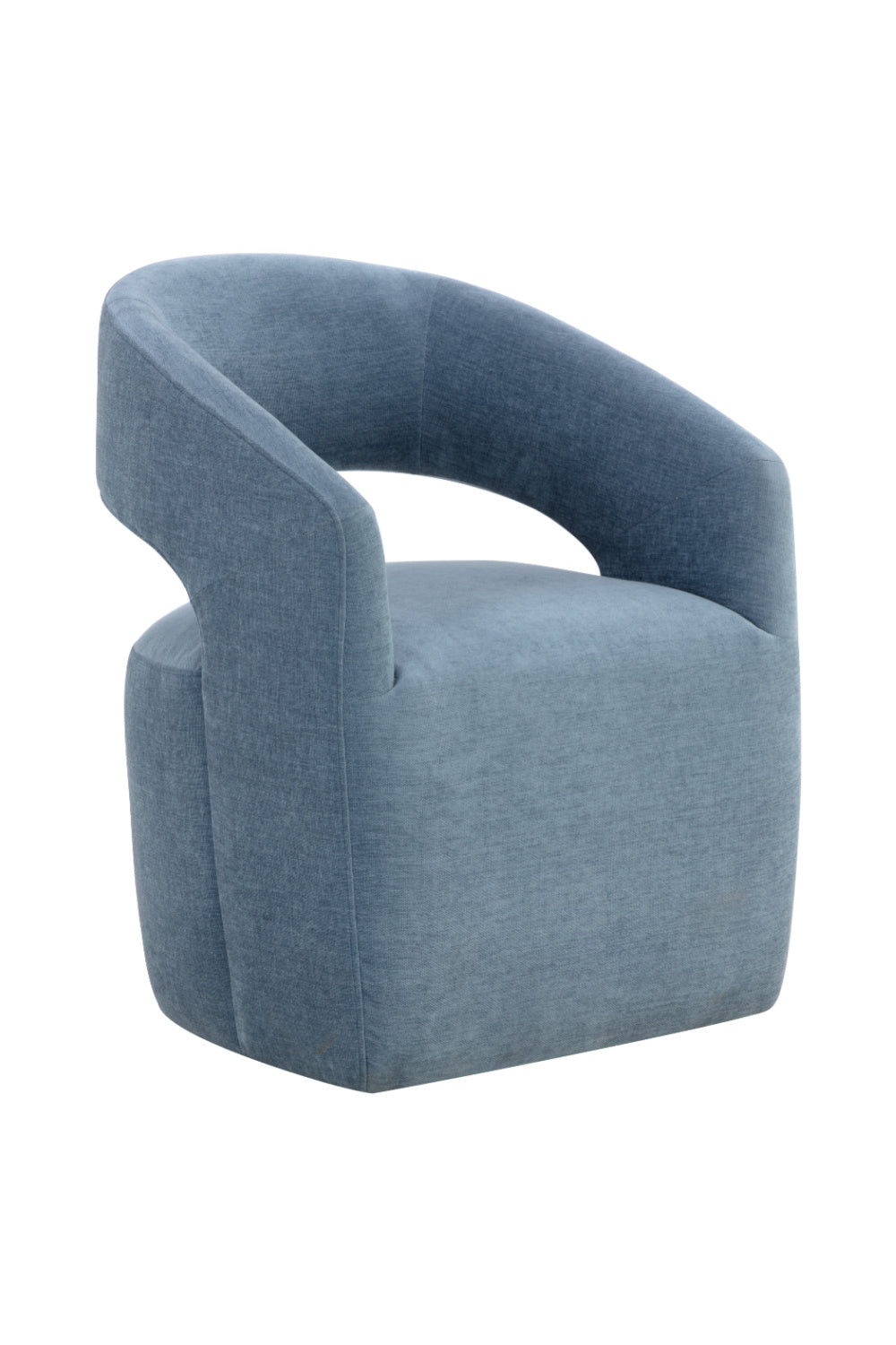   Modern European furniture - Blue Wheeled Dining Armchair - www.oroa.com | Oroa.com