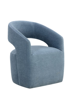   Modern European furniture - Blue Wheeled Dining Armchair - www.oroa.com | Oroa.com