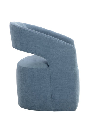   Modern European furniture - Blue Wheeled Dining Armchair - www.oroa.com | Oroa.com