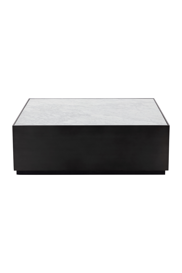 Modern European furniture - Square White Marble Coffee Table - www.oroa.com