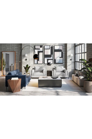   Modern European furniture - Square White Marble Coffee Table - www.oroa.com | Oroa.com