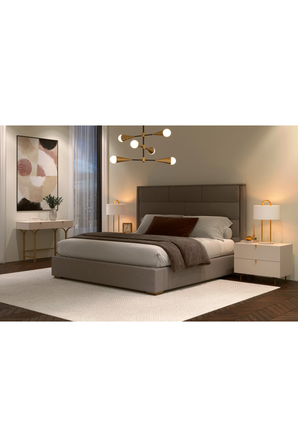   Modern European furniture - Cream Wood 2-Drawer Nightstand - www.oroa.com | Oroa.com