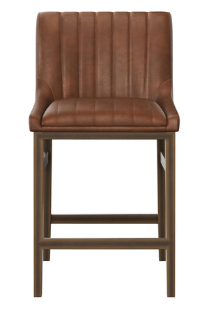   Modern European furniture - Channel-Tufted Counter Stool - www.oroa.com | Oroa.com