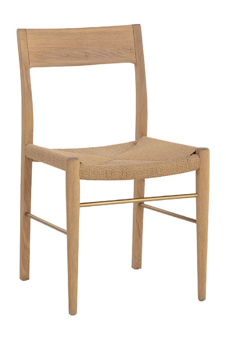   Modern European furniture - Natural Rope Seat Dining Chairs (2) - www.oroa.com | Oroa.com