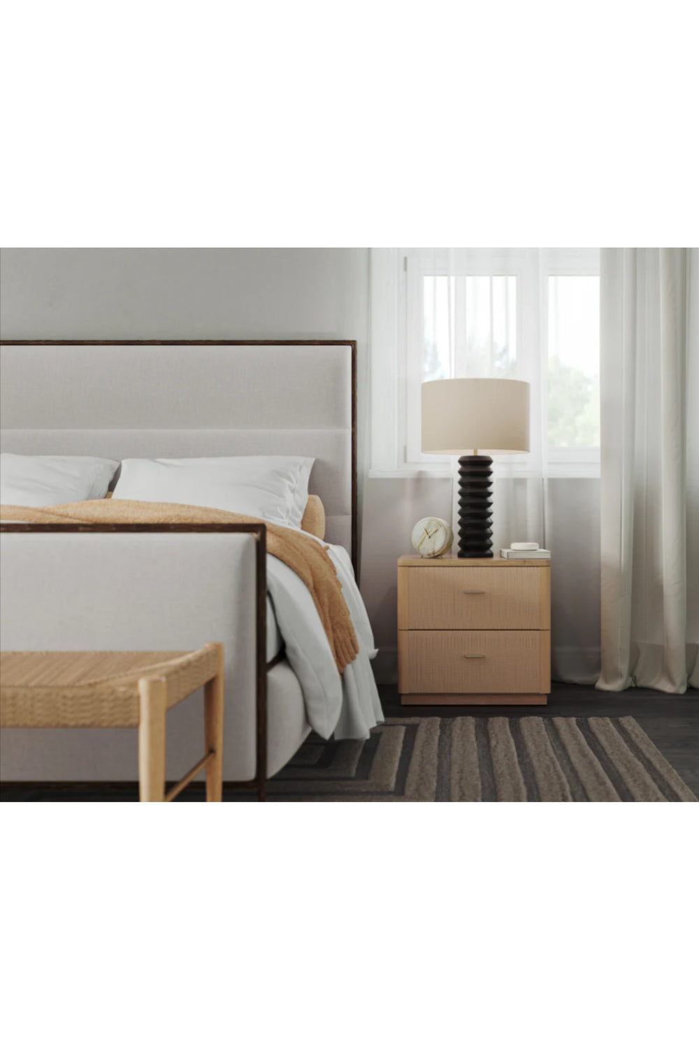   Modern European furniture - Rope Wrapped 2-Door Nightstand - www.oroa.com | Oroa.com