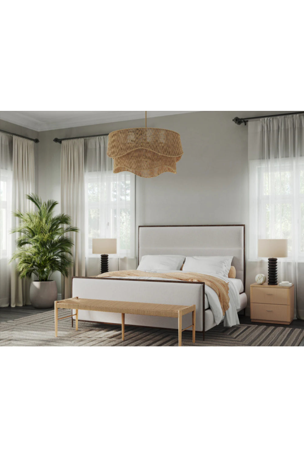   Modern European furniture - Rope Wrapped 2-Door Nightstand - www.oroa.com | Oroa.com