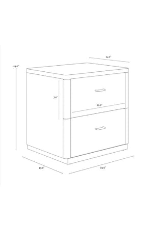   Modern European furniture - Rope Wrapped 2-Door Nightstand - www.oroa.com | Oroa.com