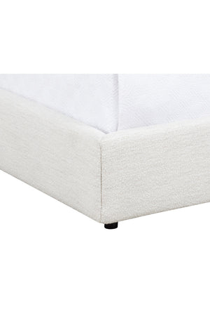   Modern European furniture - White Vertical-Tufted Queen Bed - www.oroa.com | Oroa.com
