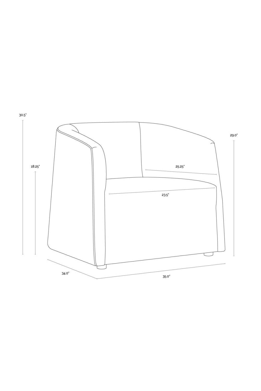   Modern European furniture - Curved Back Lounge Chair - www.oroa.com | Oroa.com