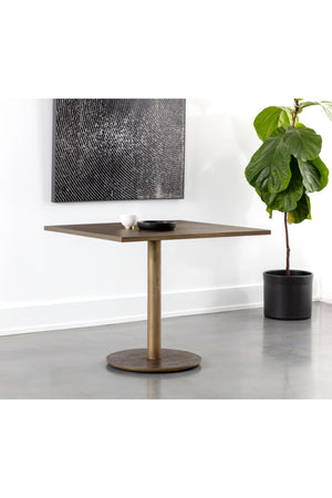   Modern European furniture - Antique Brass Square Bistro Table - www.oroa.com | Oroa.com