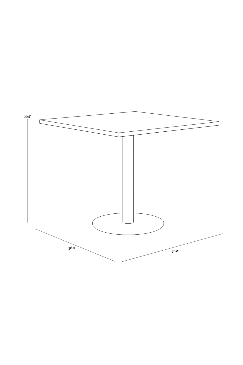   Modern European furniture - Antique Brass Square Bistro Table - www.oroa.com | Oroa.com