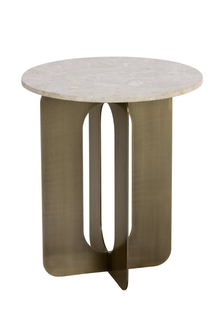   Modern European furniture - Gray Marble Round End Table - www.oroa.com | Oroa.com