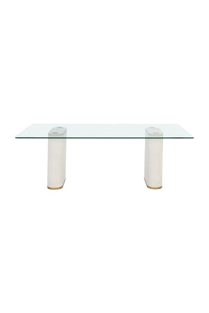   Modern European furniture - Clear Glass Indoor/Outdoor Dining Table - www.oroa.com | Oroa.com