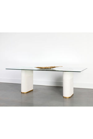   Modern European furniture - Clear Glass Indoor/Outdoor Dining Table - www.oroa.com | Oroa.com