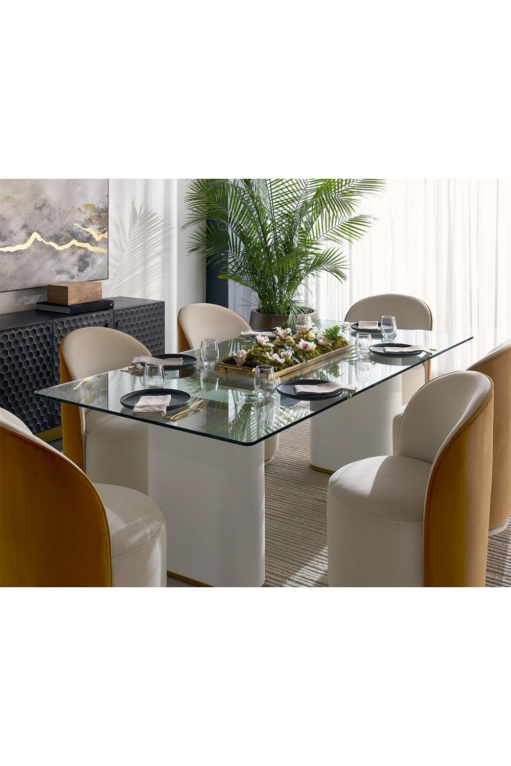   Modern European furniture - Clear Glass Indoor/Outdoor Dining Table - www.oroa.com | Oroa.com