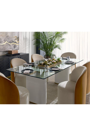   Modern European furniture - Clear Glass Indoor/Outdoor Dining Table - www.oroa.com | Oroa.com