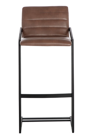   Modern European furniture - Horizontal Channel-Tufted Bar Stools (2) - www.oroa.com | Oroa.com