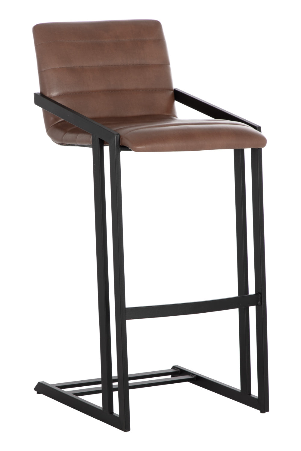   Modern European furniture - Horizontal Channel-Tufted Bar Stools (2) - www.oroa.com | Oroa.com