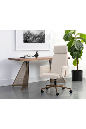   Modern European furniture - Curved Upholstered Office Chair - www.oroa.com | Oroa.com