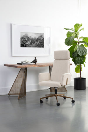   Modern European furniture - Curved Upholstered Office Chair - www.oroa.com | Oroa.com