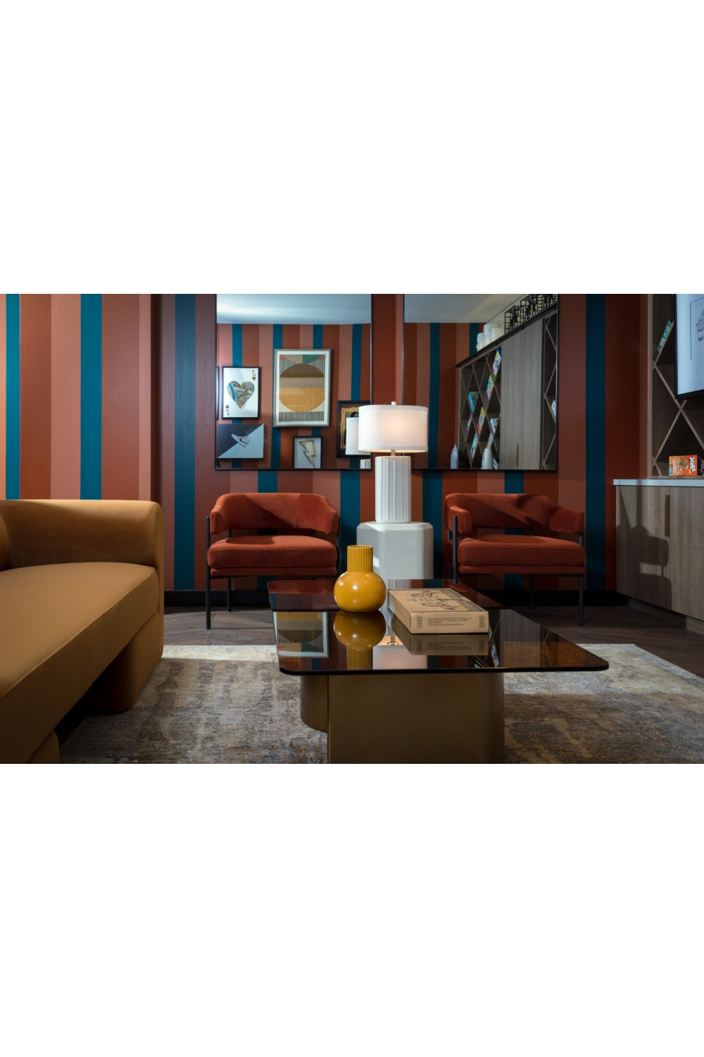   Modern European furniture - Gold S-Shaped Base Coffee Table - www.oroa.com | Oroa.com