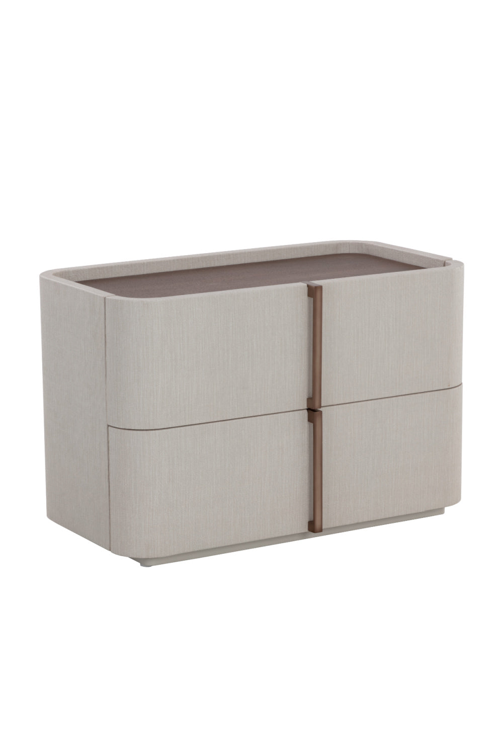   Modern European furniture - Leather-Look 2-Drawer Nightstand - www.oroa.com | Oroa.com
