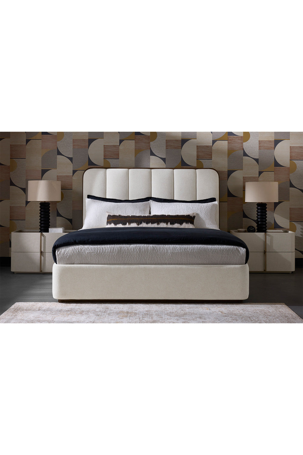   Modern European furniture - Leather-Look 2-Drawer Nightstand - www.oroa.com | Oroa.com