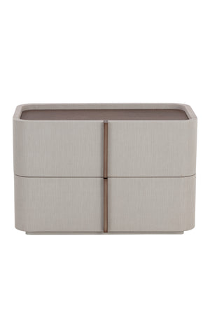   Modern European furniture - Leather-Look 2-Drawer Nightstand - www.oroa.com | Oroa.com