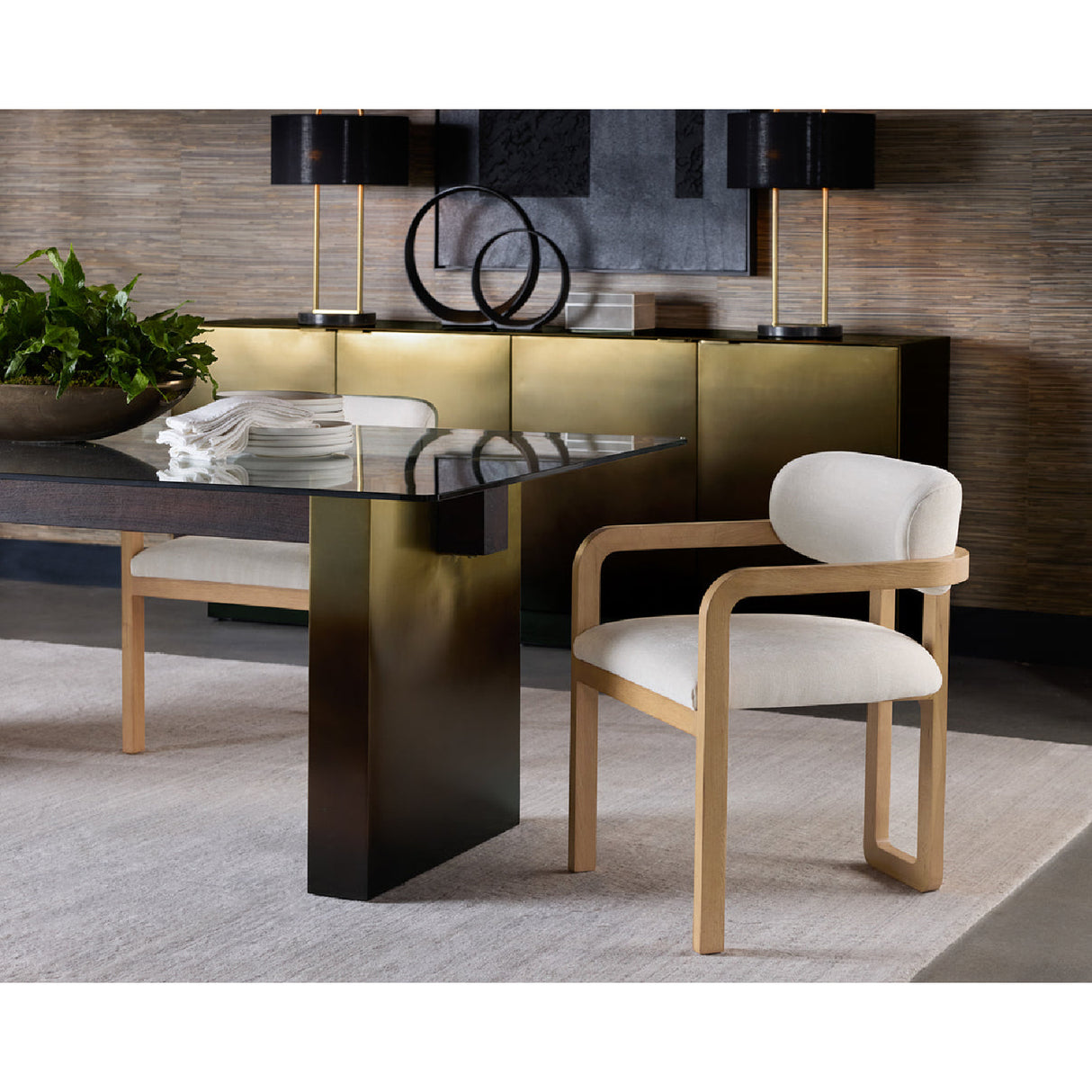   Modern European furniture - Bronze Ombre 4-Door Sideboard  - www.oroa.com | Oroa.com