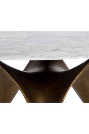   Modern European furniture - White Marble Round Dining Table  - www.oroa.com | Oroa.com
