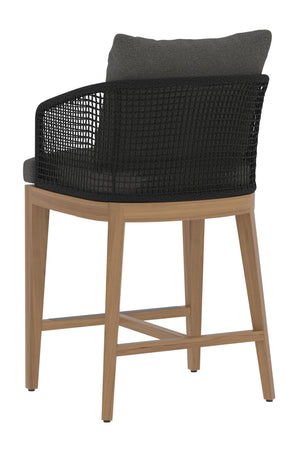   Modern European furniture - Gray Weave Indoor/Outdoor Counter Stool - www.oroa.com | Oroa.com