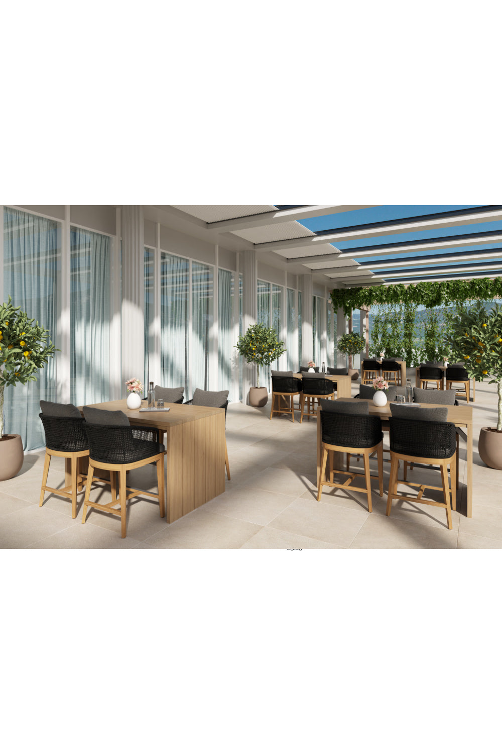   Modern European furniture - Gray Weave Indoor/Outdoor Counter Stool - www.oroa.com | Oroa.com