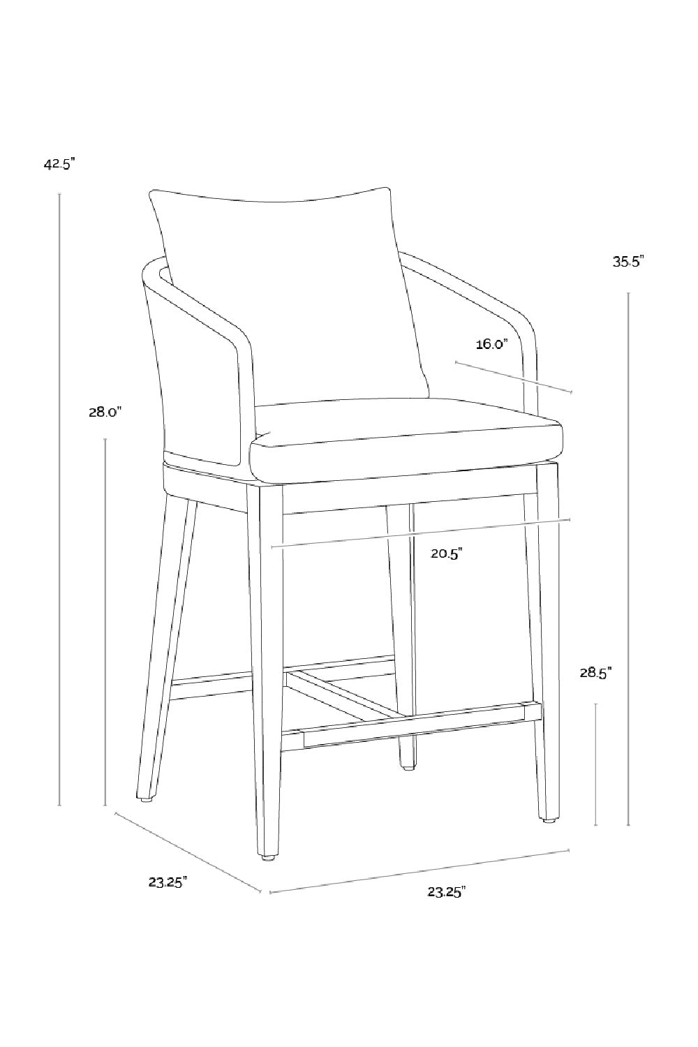   Modern European furniture - Gray Weave Indoor/Outdoor Counter Stool - www.oroa.com | Oroa.com