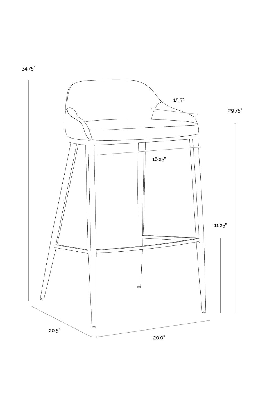   Modern European furniture - Low-Back Leather Look Bar Stool - www.oroa.com | Oroa.com