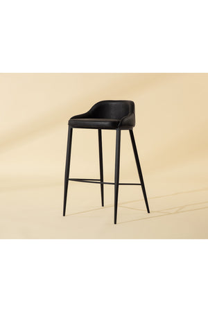   Modern European furniture - Low-Back Leather Look Bar Stool - www.oroa.com | Oroa.com