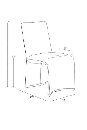   Modern European furniture - Fabric Upholstered Modern Dining Chairs (2) - www.oroa.com | Oroa.com