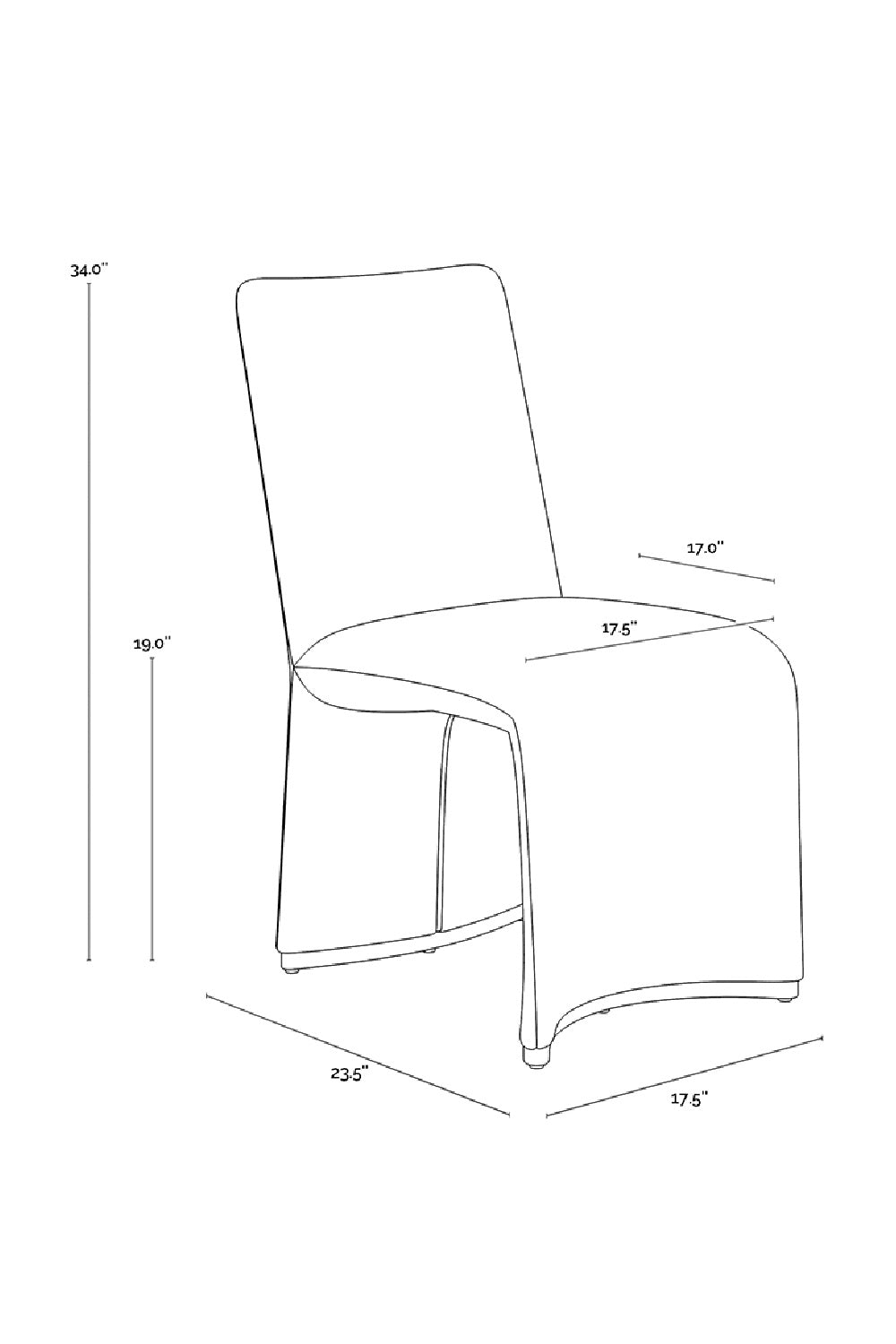   Modern European furniture - Fabric Upholstered Modern Dining Chairs (2) - www.oroa.com | Oroa.com