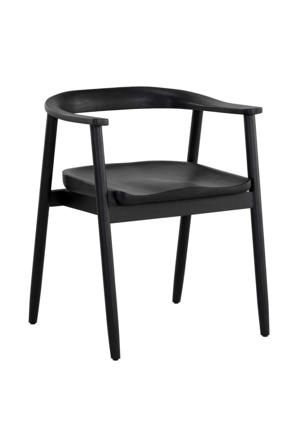   Modern European furniture - Black Acacia Wood Dining Armchair - www.oroa.com | Oroa.com