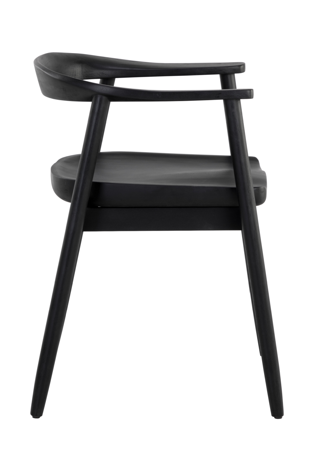   Modern European furniture - Black Acacia Wood Dining Armchair - www.oroa.com | Oroa.com