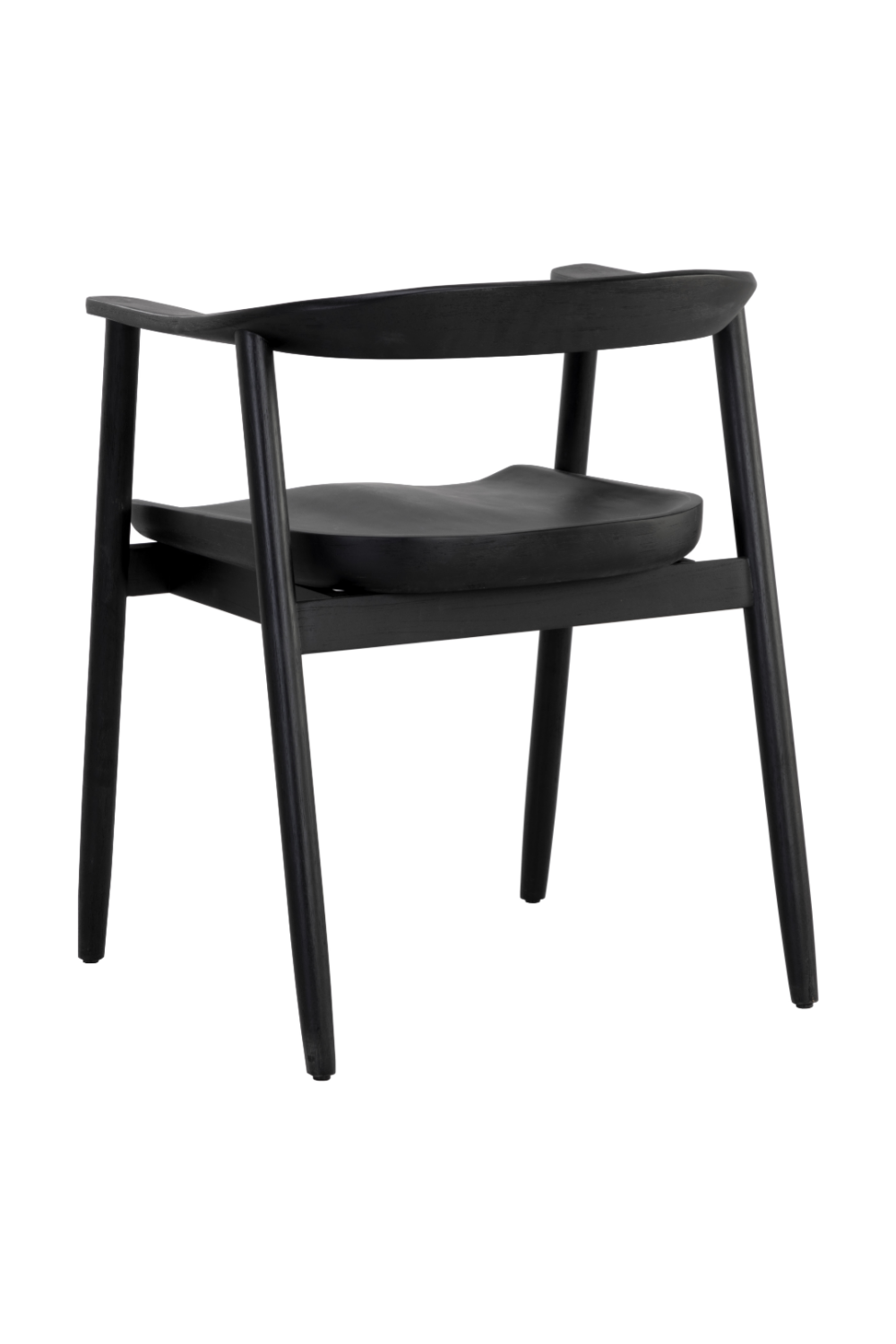   Modern European furniture - Black Acacia Wood Dining Armchair - www.oroa.com | Oroa.com