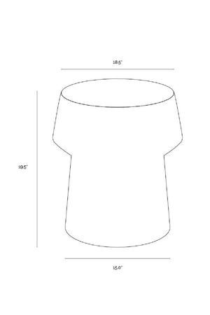   Modern European furniture - Marble Look Indoor/Outdoor End Table - www.oroa.com | Oroa.com