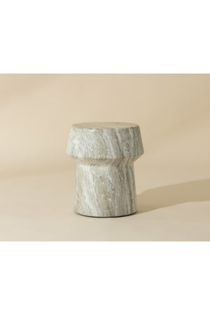   Modern European furniture - Marble Look Indoor/Outdoor End Table - www.oroa.com | Oroa.com