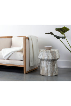   Modern European furniture - Marble Look Indoor/Outdoor End Table - www.oroa.com | Oroa.com