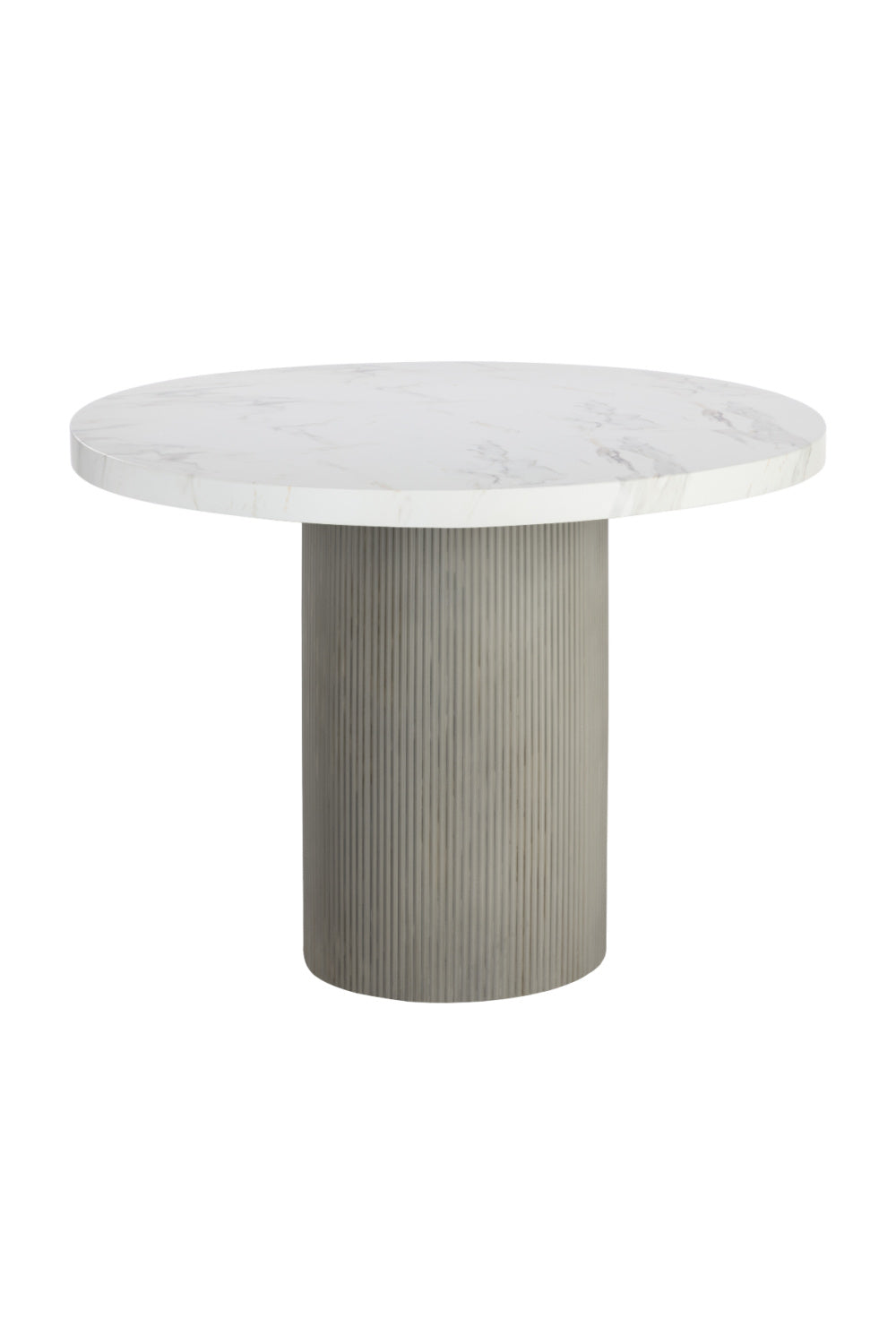   Modern European furniture - Round Marble-Look Indoor/Outdoor Dining Table - www.oroa.com | Oroa.com