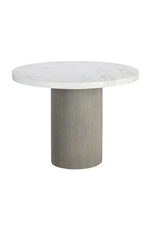   Modern European furniture - Round Marble-Look Indoor/Outdoor Dining Table - www.oroa.com | Oroa.com