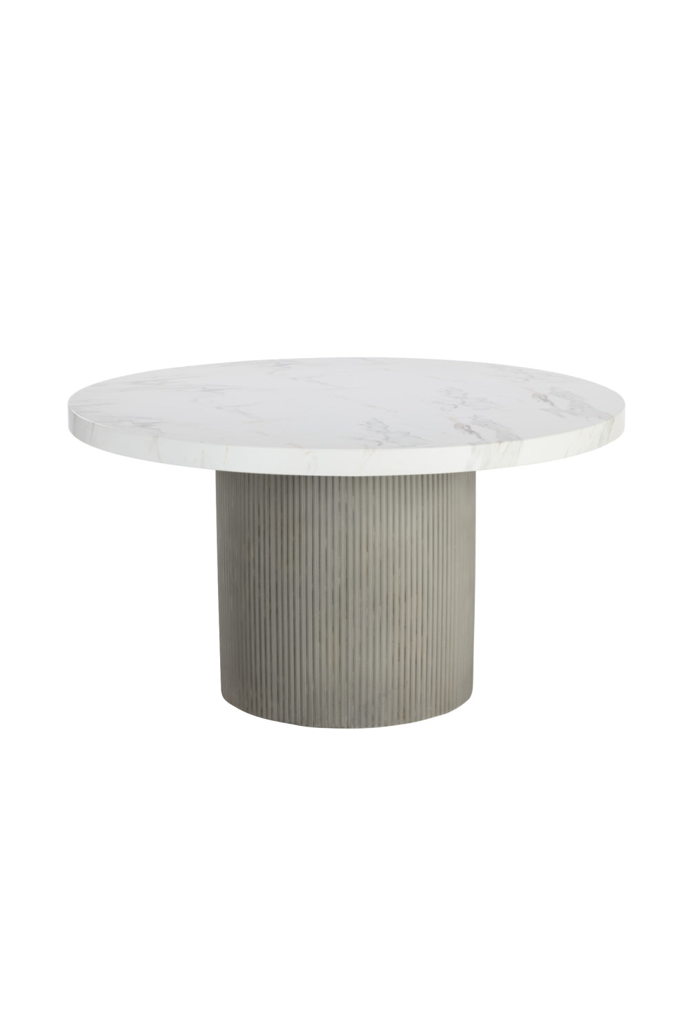   Modern European furniture - Round Marble-Look Indoor/Outdoor Dining Table - www.oroa.com | Oroa.com