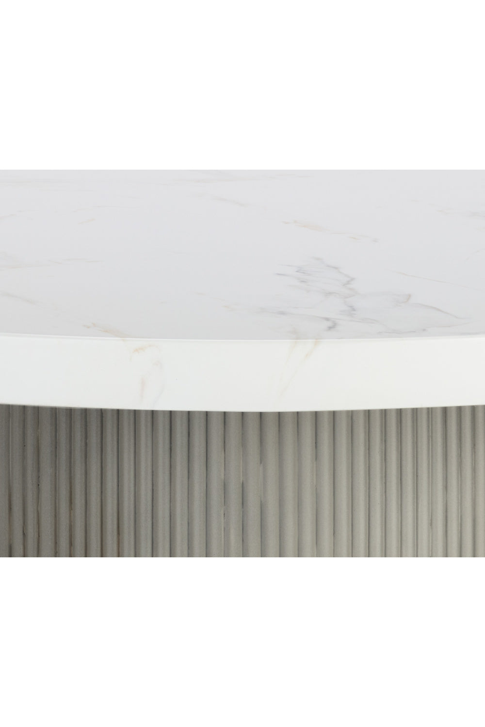   Modern European furniture - Round Marble-Look Indoor/Outdoor Dining Table - www.oroa.com | Oroa.com