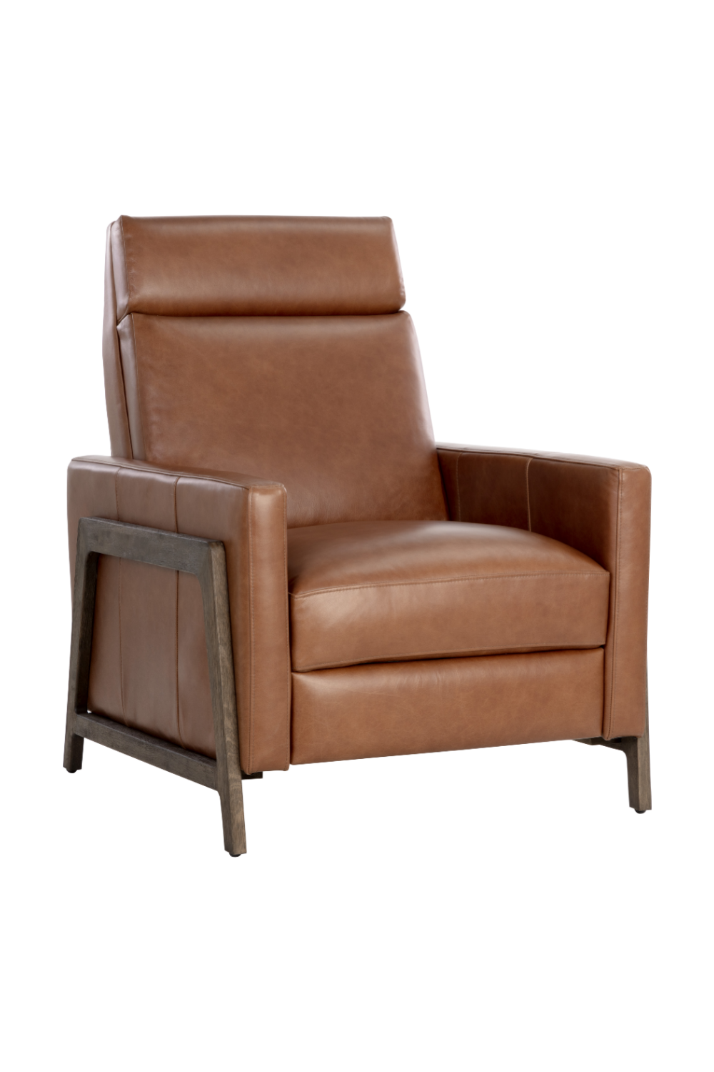   Modern European furniture - Brown Leather Recliner Chair - www.oroa.com | Oroa.com