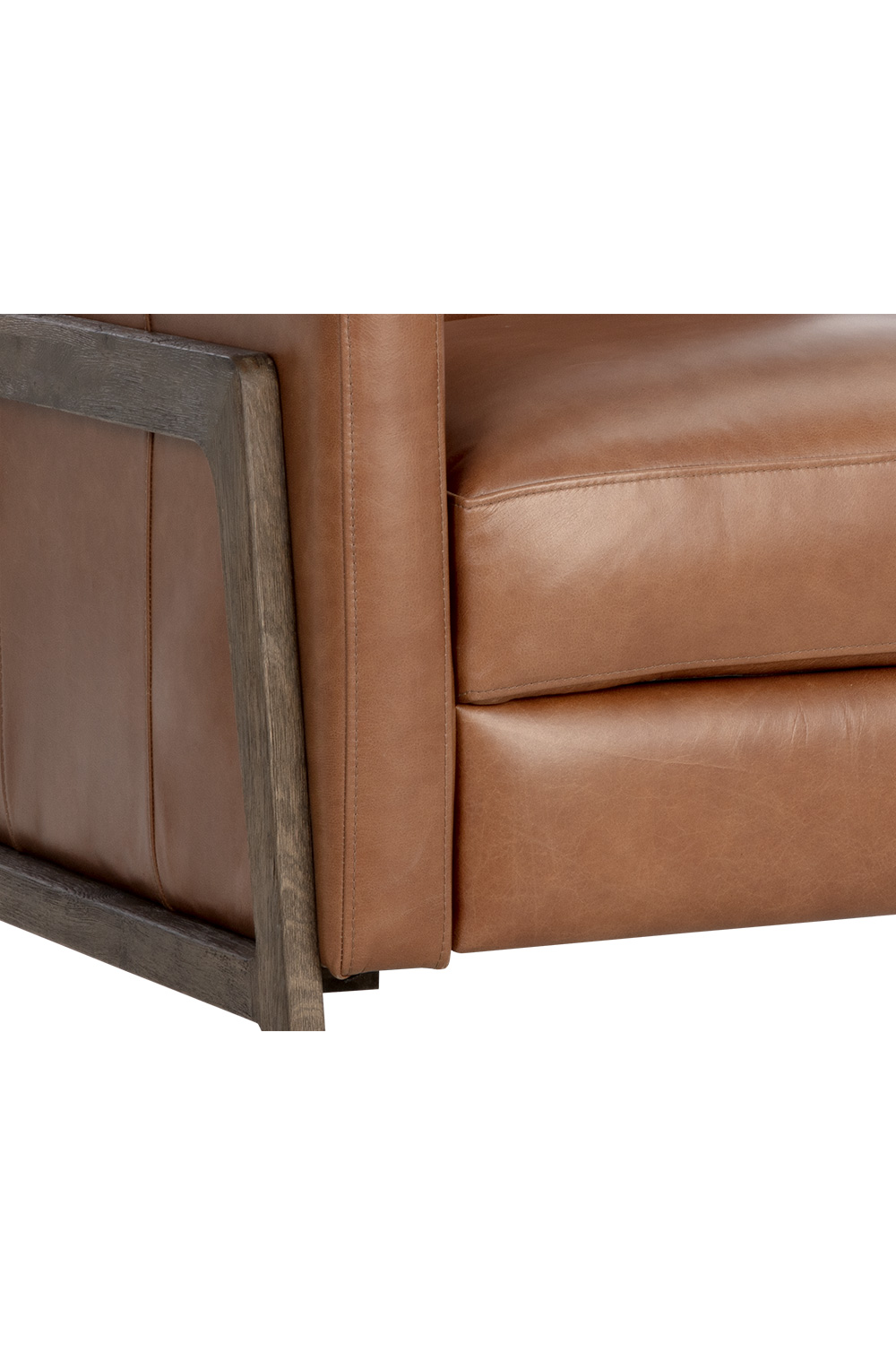   Modern European furniture - Brown Leather Recliner Chair - www.oroa.com | Oroa.com