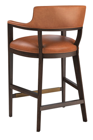  Modern European furniture - Oak Wood Frame Leather Barstool - www.oroa.com | Oroa.com